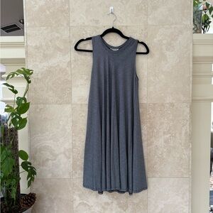 Rolla Coster Striped Sleeveless Swing Dress M Navy White Knit Casual Fit & Flare